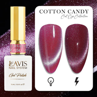 LAVIS Cat Eye Gel Polish 0.5 oz - Cotton Candy Collection