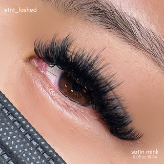 elan 0.03 SATIN MINK lash trays (DARKEST lashes)