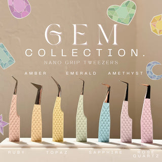 elan Nano Grip Fiber Tweezers "Amethyst"