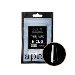 apres Gel-X® Natural Coffin Long Refill Bag