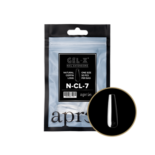 apres Gel-X® Natural Coffin Long Refill Bag