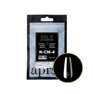 apres Gel-X® Natural Coffin Medium Refill Bag