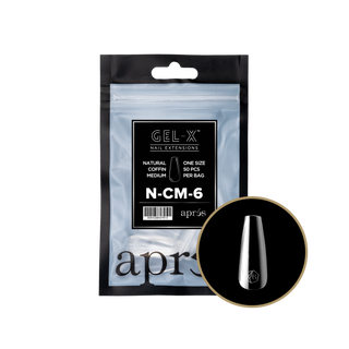 apres Gel-X® Natural Coffin Medium Refill Bag