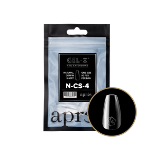 apres Gel-X® Natural Coffin Short Refill Bag
