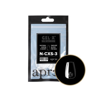 apres Gel-X® Natural Coffin Extra Short Refill Bag