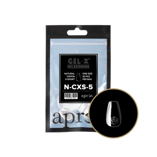 apres Gel-X® Natural Coffin Extra Short Refill Bag