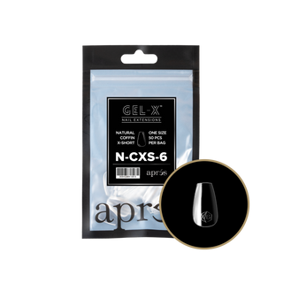 apres Gel-X® Natural Coffin Extra Short Refill Bag