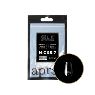 apres Gel-X® Natural Coffin Extra Short Refill Bag