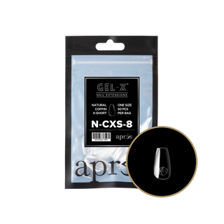 apres Gel-X® Natural Coffin Extra Short Refill Bag