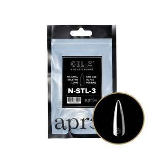 apres Gel-X® Natural Stiletto Long Refill Bag