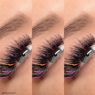 elan GLITTER 0.07 sable silk lashes