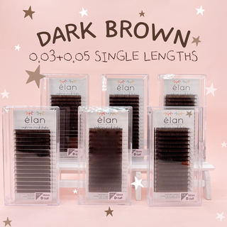 elan Cashmere Dark Brown Lashes