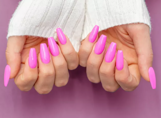 Long-lasting acrylic nails adorned with top-quality Nail Supplies in Bakersfield. Discover the secrets to enduring beauty with premium products and expert care for a flawless manicure that lasts weeks
