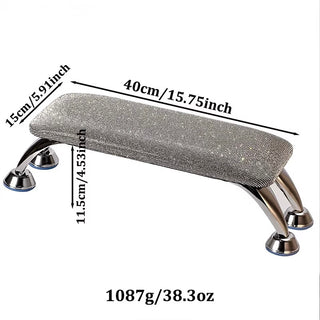 Luxury Rhinestone Nail Tech Arm Rest