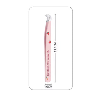 Pink Fruit & Veggie Eyelash Extension Lash Tweezers