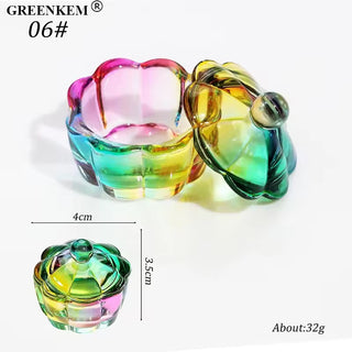 Small Rainbow Dappen Dish