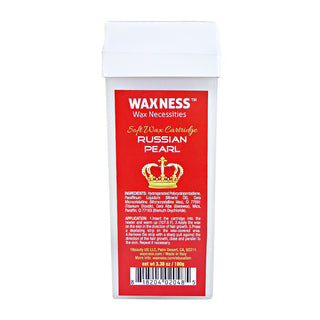 WAXNESS RUSSIAN PEARL SYNTHETIC HYPOALLERGENIC SOFT WAX CARTRIDGE 3.38 OZ