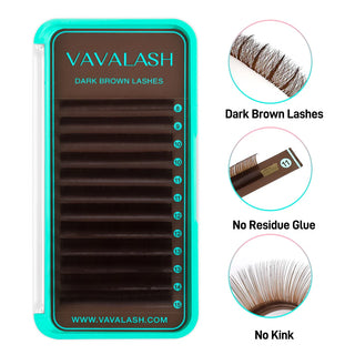 VAVALASH Premium Dark Brown Lash Extensions