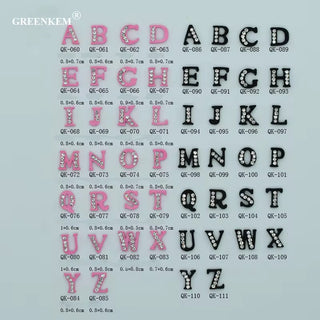 Letter Nail Charms