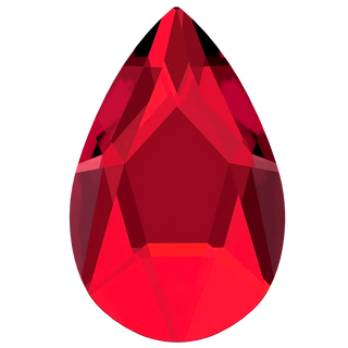 Bluestreak Crystals Serinity Flat Back Crystals Non Hotfix Pear (2303) Scarlet
