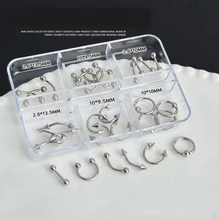 Piercing-Inspired Metal Nail Charms