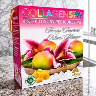 LA PALM Collagen Spa 4- Step Luxury Pedicure Tray