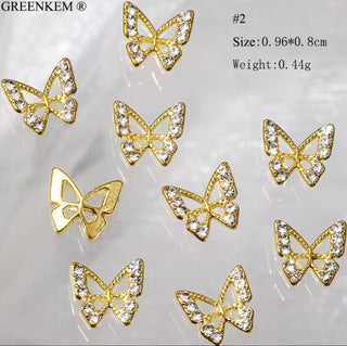 Butterfly 3D Nail Charms 2pc