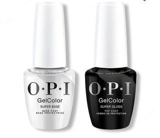 OPI GelColor Intelli-Gel - Super Base Coat and Super Gloss Top Coat Combo