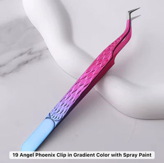 Stainless Steel Angel Ombre Lash Tweezers