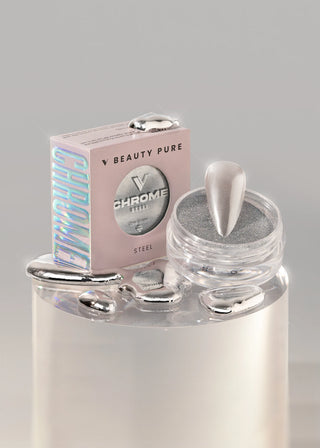 V Beauty Pure Chrome Powder - Steel