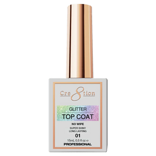 Cre8tion Glitter Top Coat 01 15ml