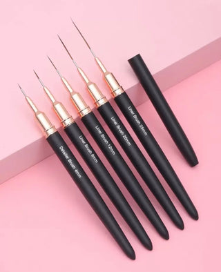 Precision Liner Nail Art Brush Set – 5 PC
