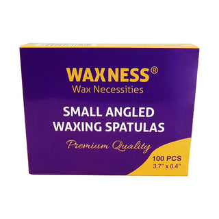 WAXNESS SMALL WAXING WOODEN ANGLED SPATULA APPLICATOR 100PK