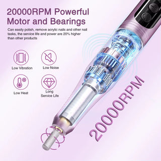 Rechargeable Nail Drill 20,000RPM
