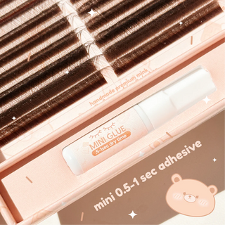 elan Brown YY Lashes + 1 mini lash adhesive