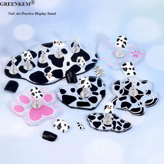 Cow Print Nail Stand