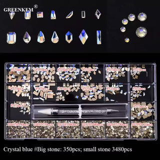 Nail Rhinestone 20 Grid Pack