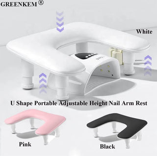 Adjustable U-Shaped Nail Arm Rest