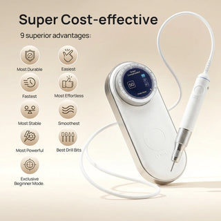 O NAIL AI Precision Nail Drill – Professional Electric Nail File with 50,000 RPM