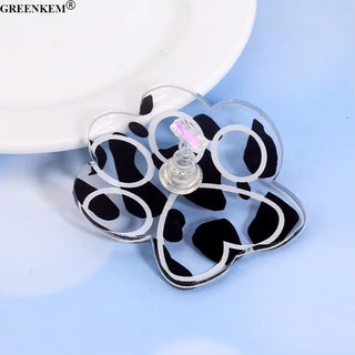 Cow Print Nail Stand