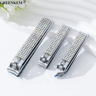 Rhinestone Nail Clipper Set – 3 Piece