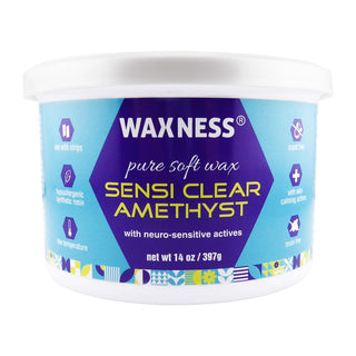 WAXNESS SENSI CLEAR AMETHYST SOFT WAX TIN 14oz / 397 G