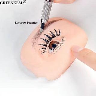 Silicone 5D Eyelash Practice & Eyebrow Pattern Eye Model