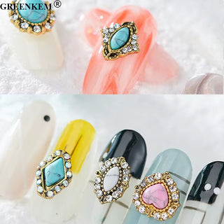 Retro Vintage Nail Charms 2pc In a Pack