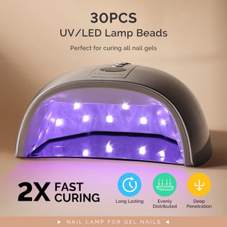 MelodySusie P-PLUS30GT Rechargeable Cordless UV/LED Nail Lamp