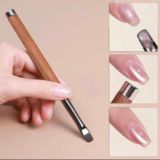 Nail Art Brush with Cat-eye Magnet