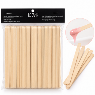 Take Over Small Area Disposable Wooden Wax Applicator 100pc