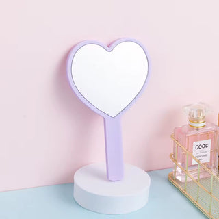Heart Shaped Hand Held Mirror