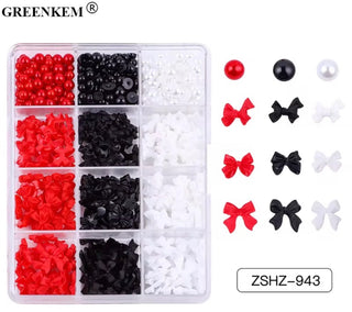 3D Coquette Bow Nail Charm Mix