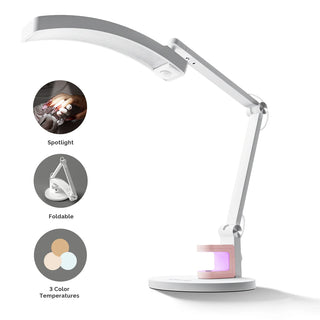 MelodySusie S-Pro29G Nail-Focused 3-Mode Manicure Table Lamp with White Mini Nail Lamp